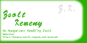 zsolt kemeny business card